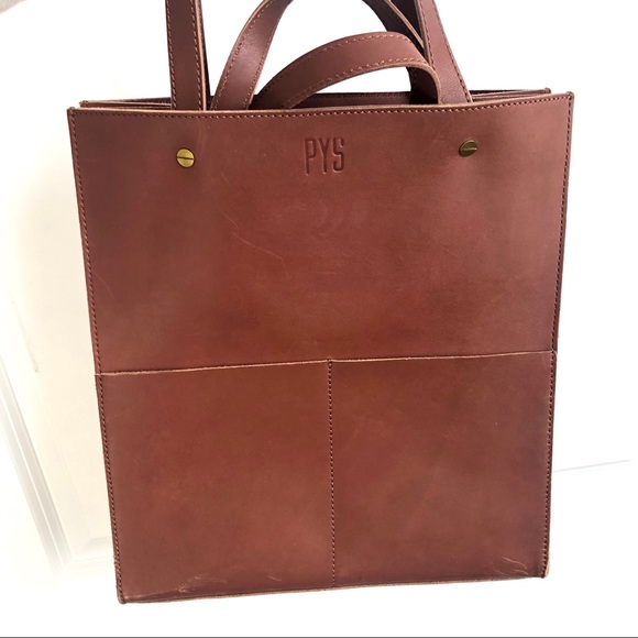 Madewell Handbags - Madewell Passenger Convertible Brown Leather Tote